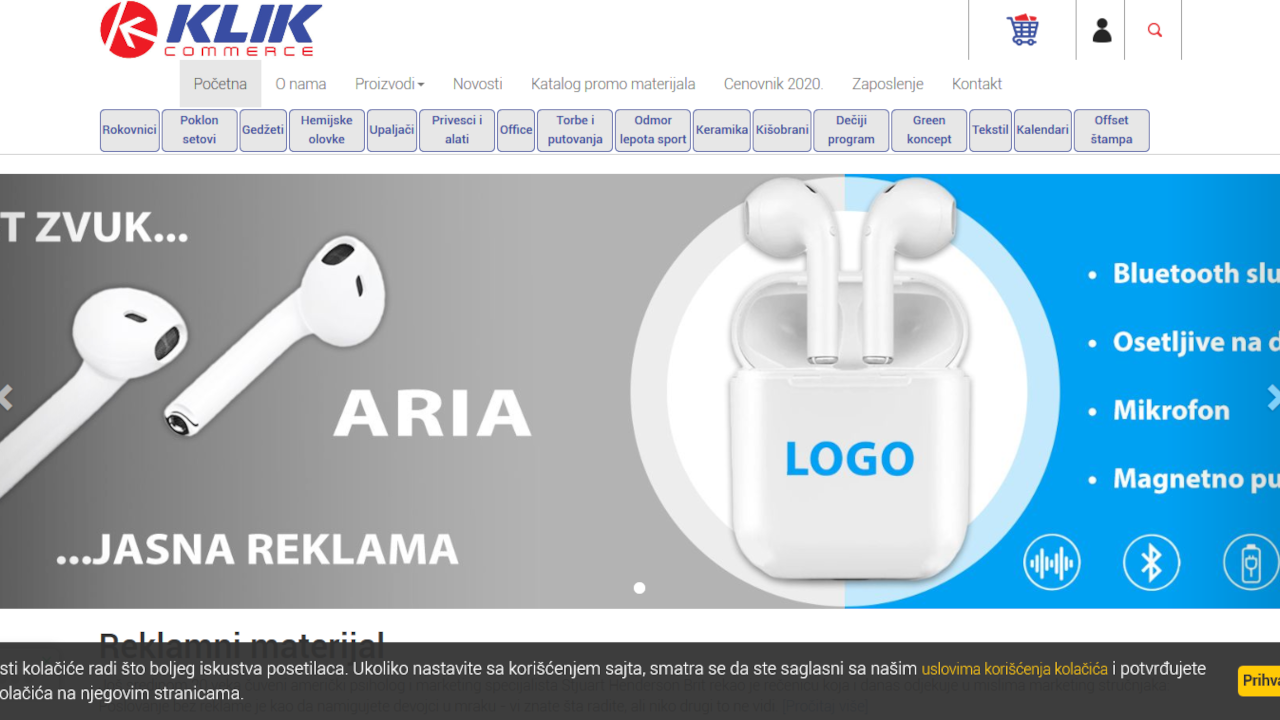 SEO оптимизација интернет продавнице klik.co.rs