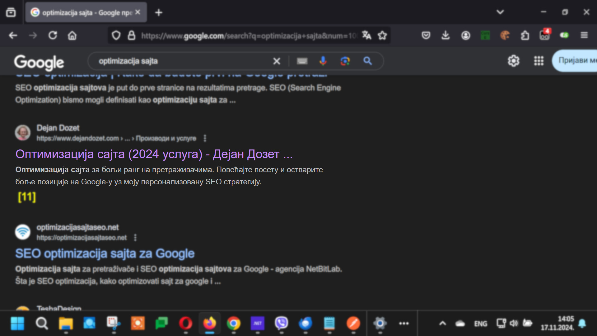 Optimizacija sajta putem title taga i meta opisa