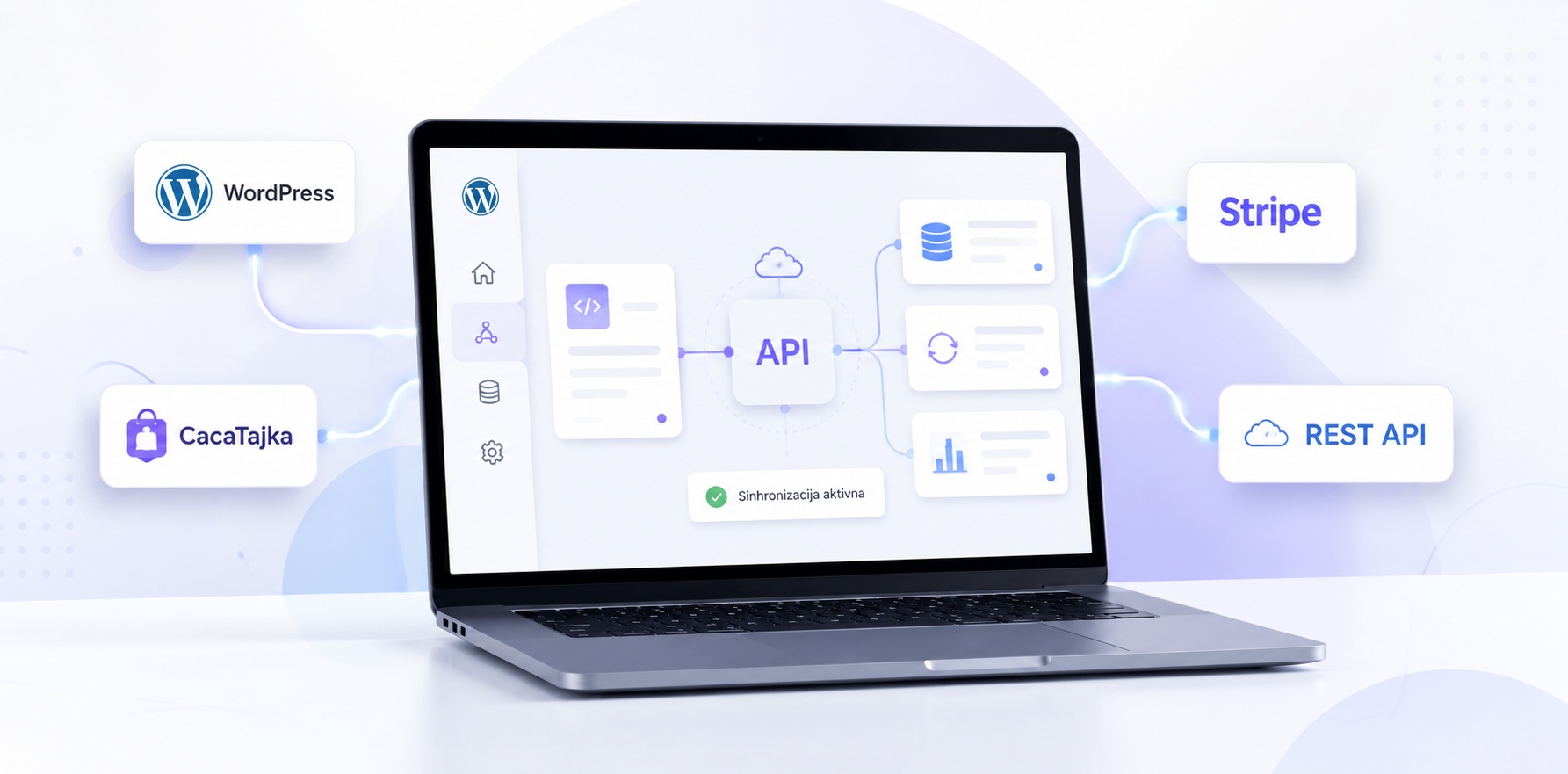 WordPress тема и API интеграције са системом ЦацаТајка и Stripe Checkout-ом